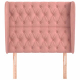 Vidaxl hoofdbord met randen 93x23x118 128 cm fluweel roze