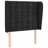 Vidaxl hoofdbord met randen 83x23x118 128 cm fluweel zwart