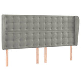 Vidaxl hoofdbord met randen 183x23x118 128 cm fluweel lichtgrijs