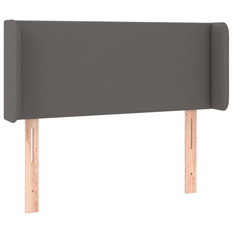 Vidaxl hoofdbord met randen 103x16x78 88 cm kunstleer grijs