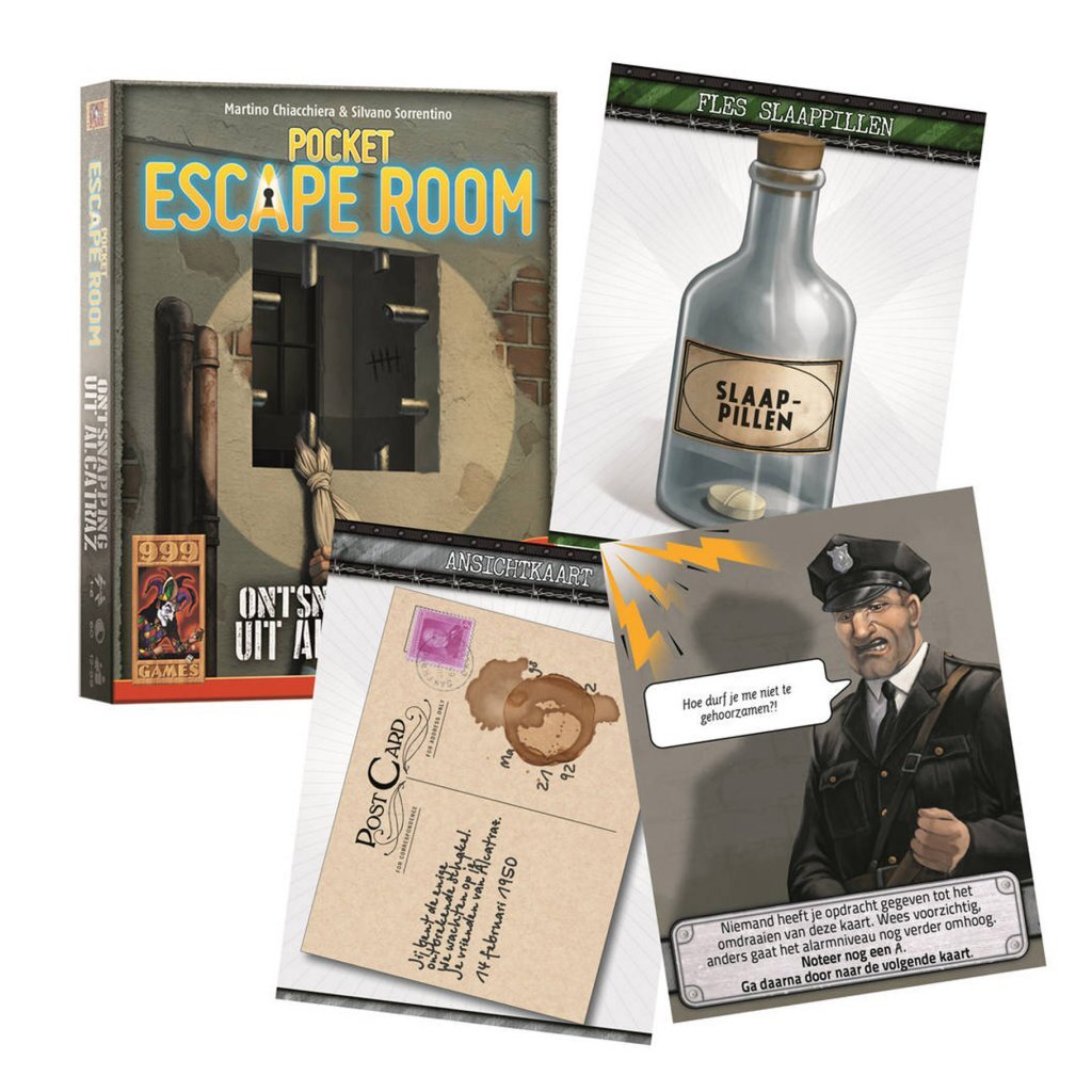 999Games Pocket Escape Room: Ontsnapping uit Alcatraz Breinbreker