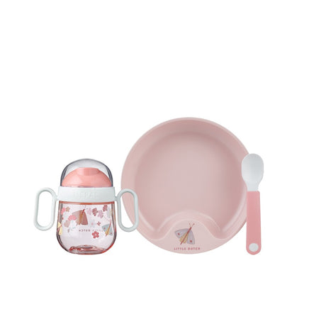 Mepal Servies Flowers and Butterflies 3-delig Roze