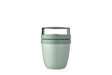 Mepal lunchpot mini ellipse - 300 ml - yoghurt en muesli beker to go - geschikt voor vriezer. magnetron en vaatwasser - nordic sage