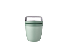 Mepal lunchpot mini ellipse - 300 ml - yoghurt en muesli beker to go - geschikt voor vriezer. magnetron en vaatwasser - nordic sage