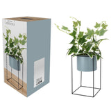 H S Collection H S Collection Kunstplant in pot met metalen standaard 44 cm