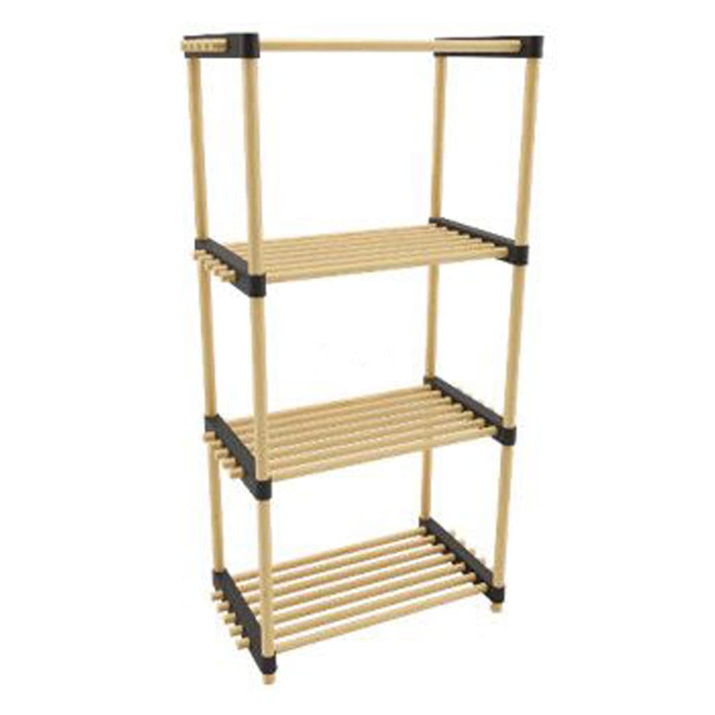 Storage solutions storage solutions schoenenrek met 4 schappen 49x28x92,5 cm hout