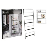 H S Collection H S Collection Tijdschriftenhouder 150x56,5 cm metaal zwart