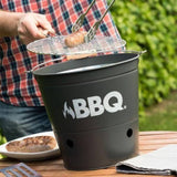 ProGarden ProGarden Barbecue-emmer BBQ 26 cm matzwart