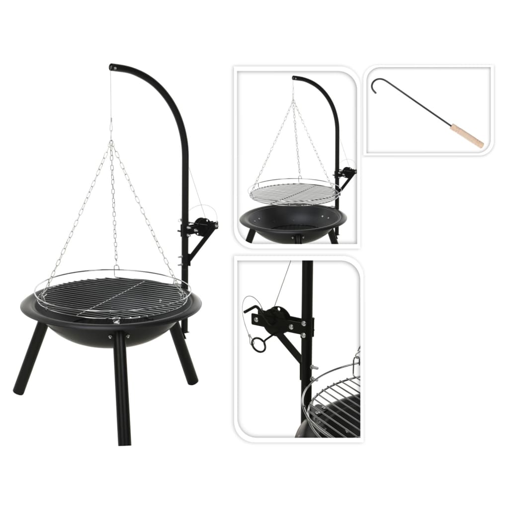 Progarden progarden vuurschaal met barbecuerooster bbq 55 cm