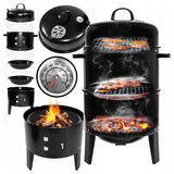 Bbq houtskoolbarbecue 78 cm zwart