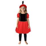 Overige merken pietenjurk 98-104 zwart rood