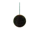 Hbx natural living kerstbal papier10cm groen