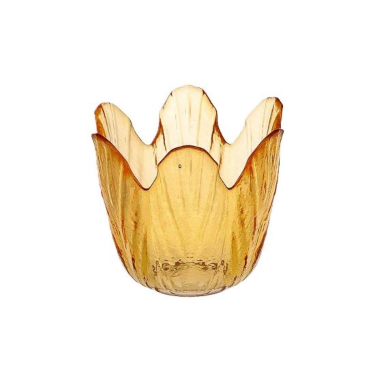 Hbx natural living waxinelichthouder tulp oranje ø8xh8cm