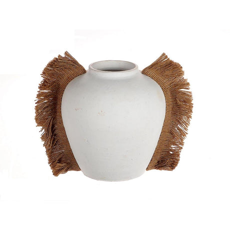 Hbx natural living vaas flugilo ø16,5xh20cm bohostyle
