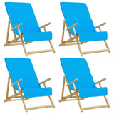 VidaXL Strandhanddoeken 4 st 400 g m² 60x135 cm stof turquoise