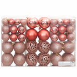 VidaXL Kerstballen 100 st 3 4 6 cm roze en rosé