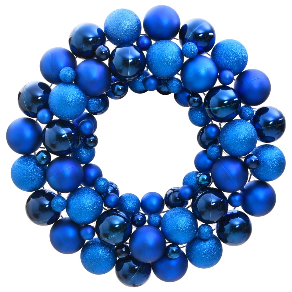 Vidaxl kerstkrans 45 cm polystyreen blauw