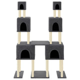 Vidaxl kattenmeubel met sisal krabpalen 199 cm donkergrijs