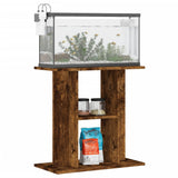 VidaXL Aquariumstandaard 60x30x60 cm bewerkt hout gerookt eikenkleurig