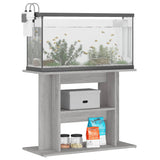 VidaXL Aquariumstandaard 80x35x60 cm bewerkt hout betongrijs