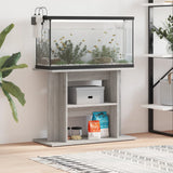 VidaXL Aquariumstandaard 80x35x60 cm bewerkt hout grijs sonoma