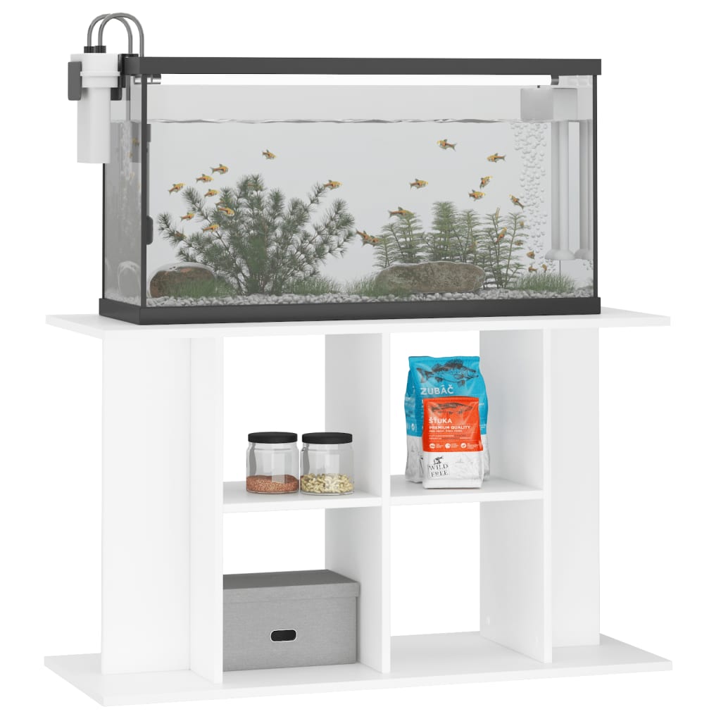 VidaXL Aquariumstandaard 100x40x60 cm bewerkt hout wit