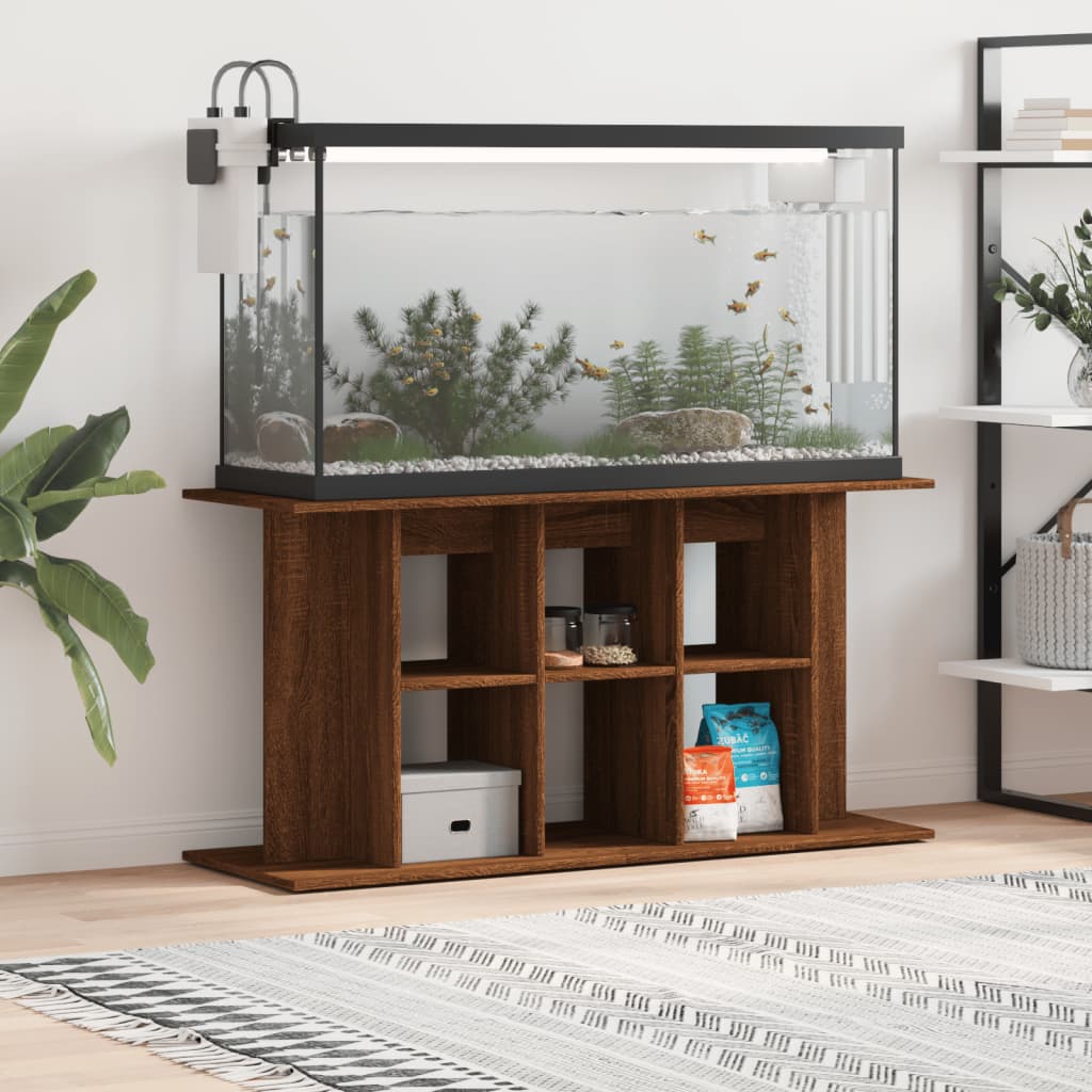 Vidaxl aquariumstandaard 120x40x60 cm bewerkt hout bruin eikenkleur