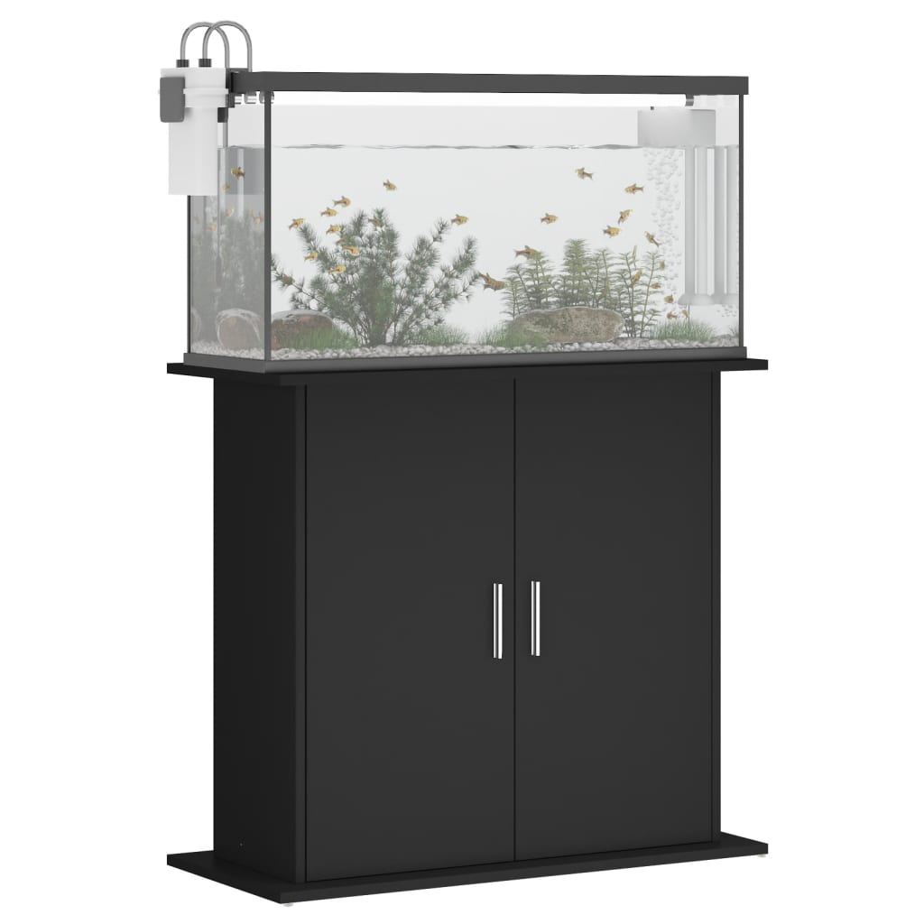 Vidaxl aquariumstandaard 81x36x73 cm bewerkt hout zwart