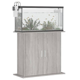 VidaXL Aquariumstandaard 81x36x73 cm bewerkt hout grijs sonoma eiken