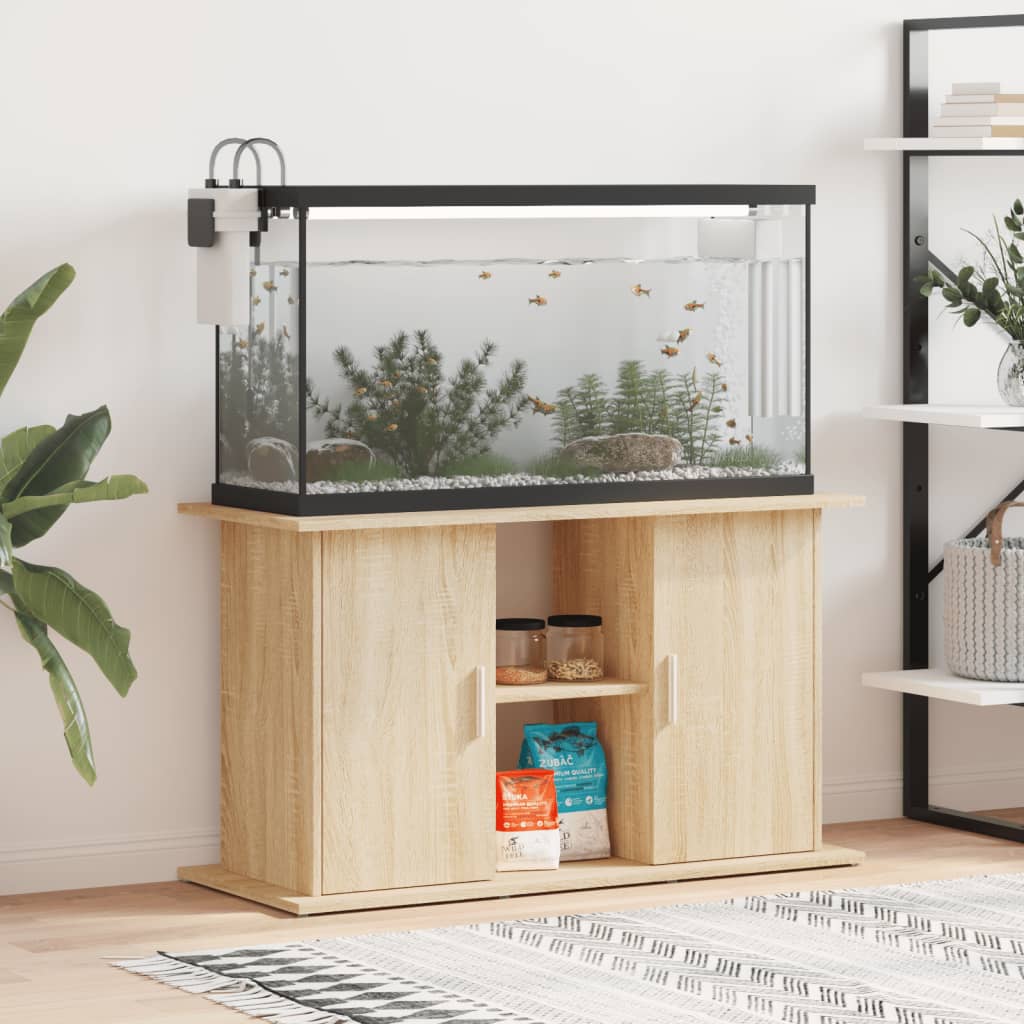 VidaXL Aquariumstandaard 101x41x58 cm bewerkt hout sonoma eikenkleurig