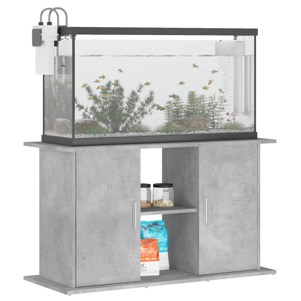 Vidaxl aquariumstandaard 101x41x58 cm bewerkt hout betongrijs