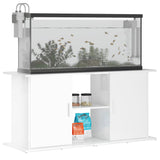 VidaXL Aquariumstandaard 121x41x58 cm bewerkt hout hoogglans wit