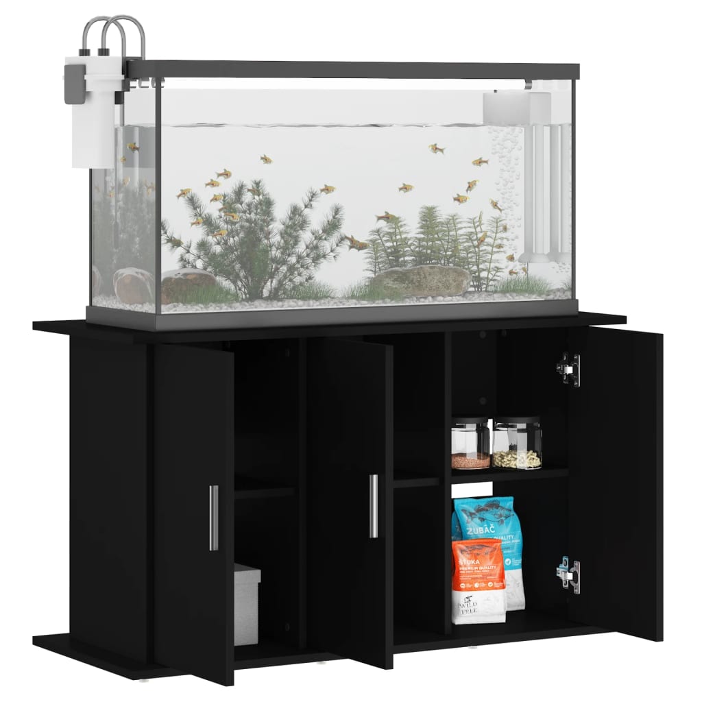 VidaXL Aquariumstandaard 101x41x58 cm bewerkt hout zwart