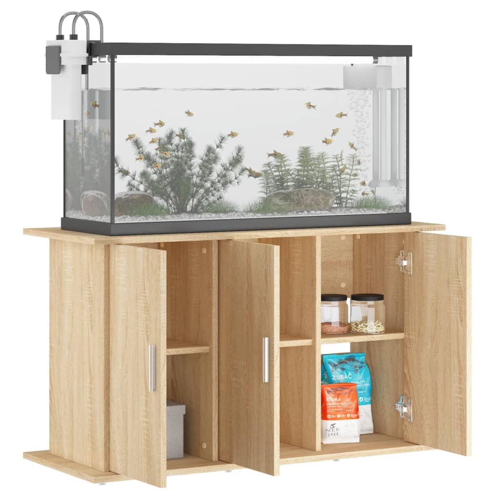 VidaXL Aquariumstandaard 101x41x58 cm bewerkt hout sonoma eikenkleurig