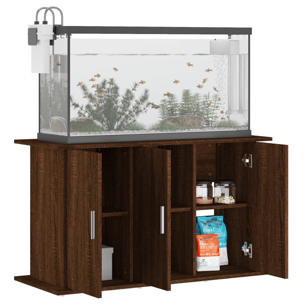 Vidaxl aquariumstandaard 101x41x58 cm bewerkt hout bruin eikenkleur