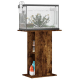 VidaXL Aquariumstandaard 60,5x36x72,5 cm bewerkt hout gerookt eiken