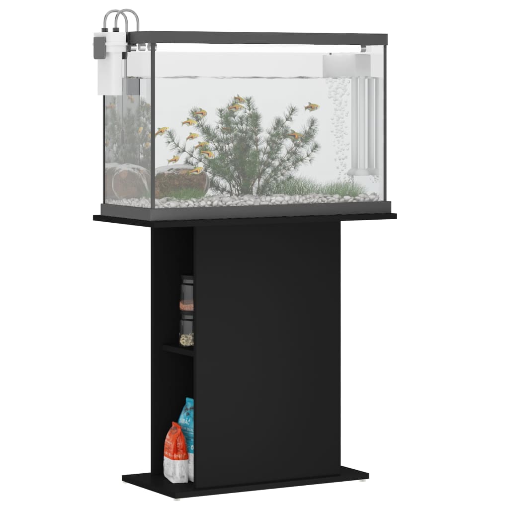 Vidaxl aquariumstandaard 75x36x72,5 cm bewerkt hout zwart