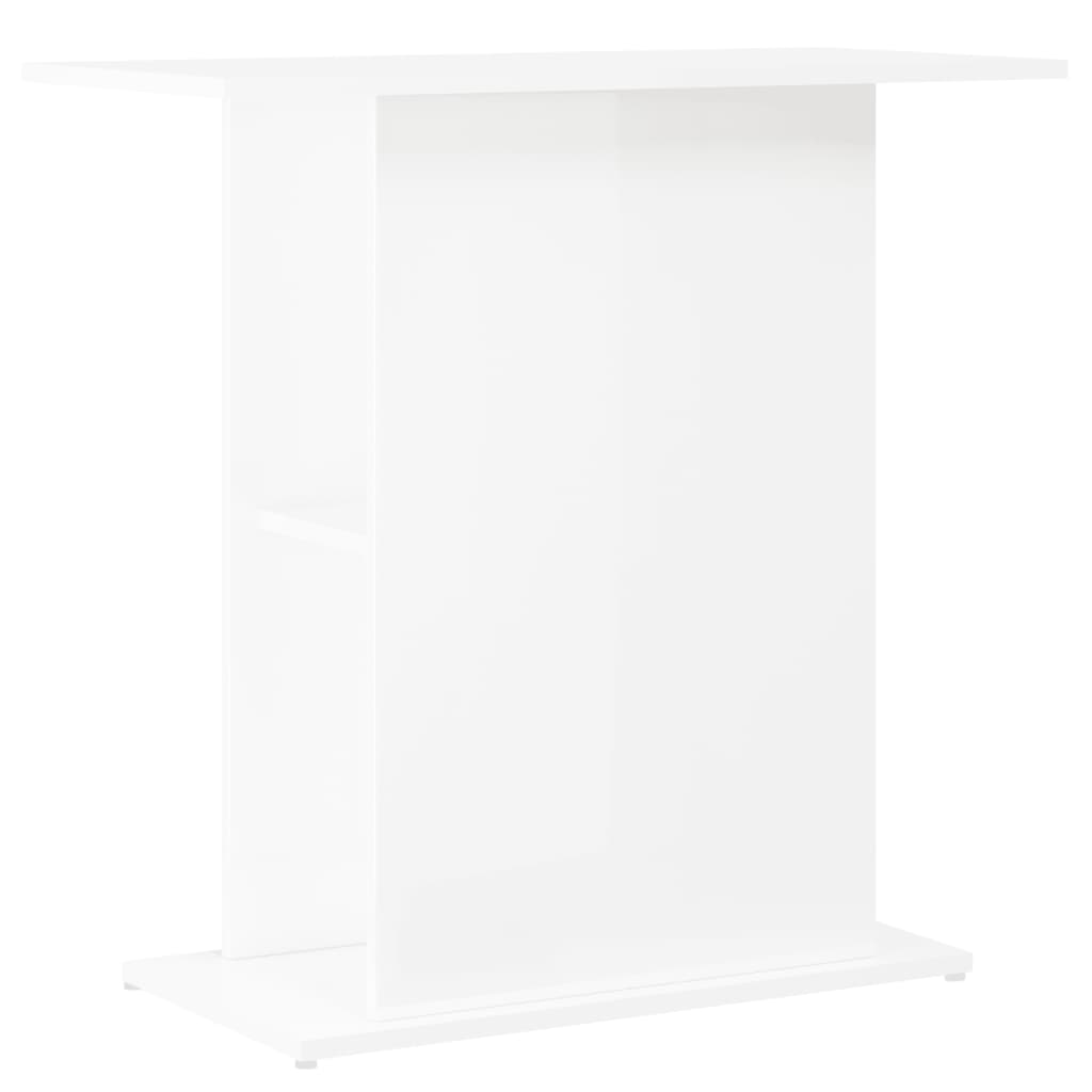 VidaXL Aquariumstandaard 75x36x72,5 cm bewerkt hout hoogglans wit