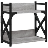 Vidaxl printerstandaard 2-laags 40x20x40 cm bewerkt hout grijs sonoma