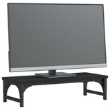 VidaXL Monitorstandaard 55x23x14 cm bewerkt hout zwart