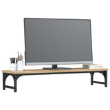 VidaXL Monitorstandaard 85x23x15,5 cm bewerkt hout sonoma eikenkleurig