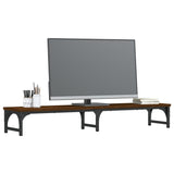 VidaXL Monitorstandaard 105x23x15,5 cm bewerkt hout bruin eikenkleur