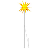 Vidaxl kerstlamp met grondpin en led inklapbaar 57 cm geel