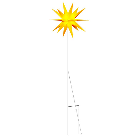 Vidaxl kerstlamp met grondpin en led inklapbaar 57 cm geel