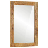 Vidaxl badkamerspiegel 50x70x2,5 cm massief mangohout en glas