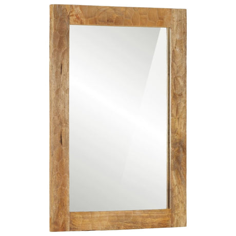 Vidaxl badkamerspiegel 50x70x2,5 cm massief mangohout en glas