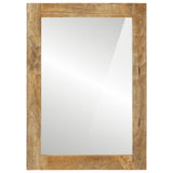 Vidaxl badkamerspiegel 50x70x2,5 cm massief mangohout en glas