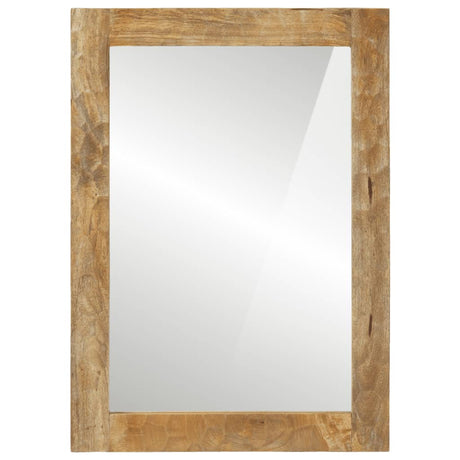 Vidaxl badkamerspiegel 50x70x2,5 cm massief mangohout en glas