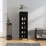 Vidaxl schoenenkast 30x35x105 cm bewerkt hout zwart