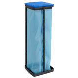 Vidaxl vuilniszakhouders 2 st 120 l pp zwart en blauw